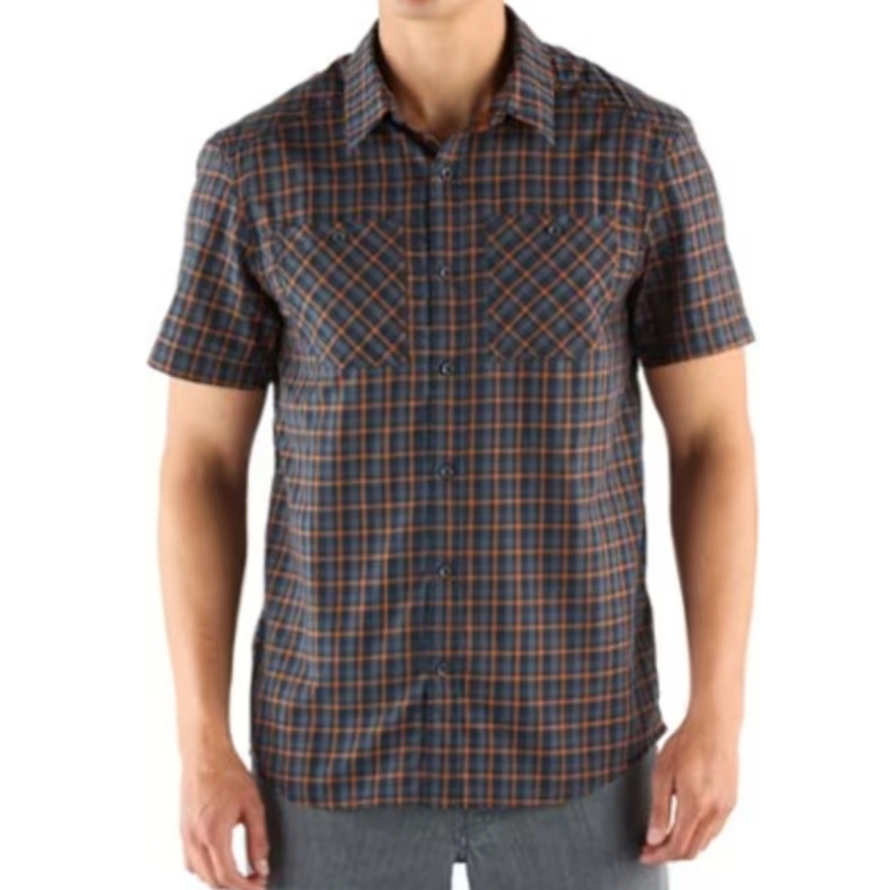 Arc'teryx | Tranzat Plaid Short Sleeve Shirt  In Bella Coola Size Large FLAWED